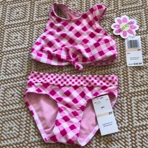 Adorable pink 2 piece swimsuit Size 2T
